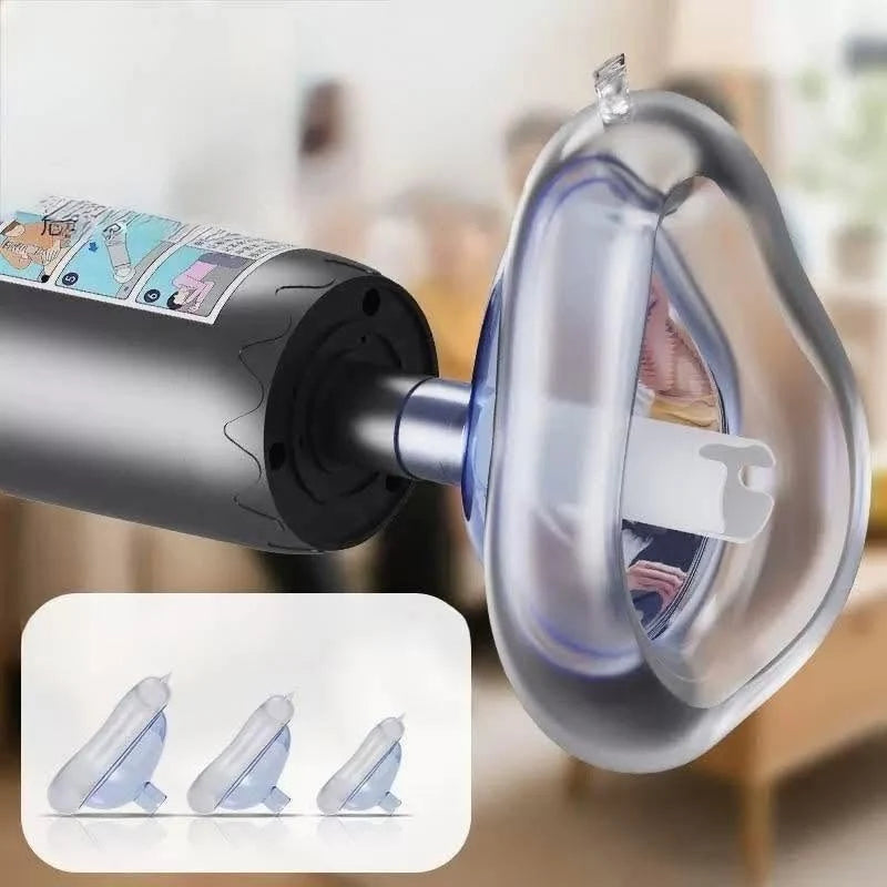Airway Suction Device Manual One-Button Three Silicone Masks