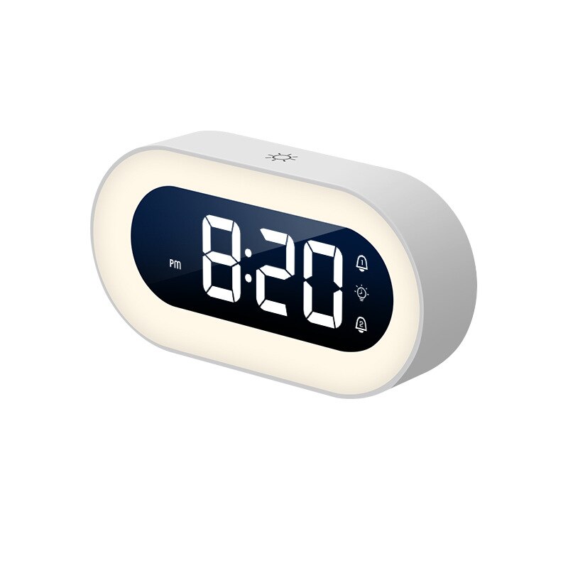 Alarm Clock 5.7-Inch LED Dimmable Night Light