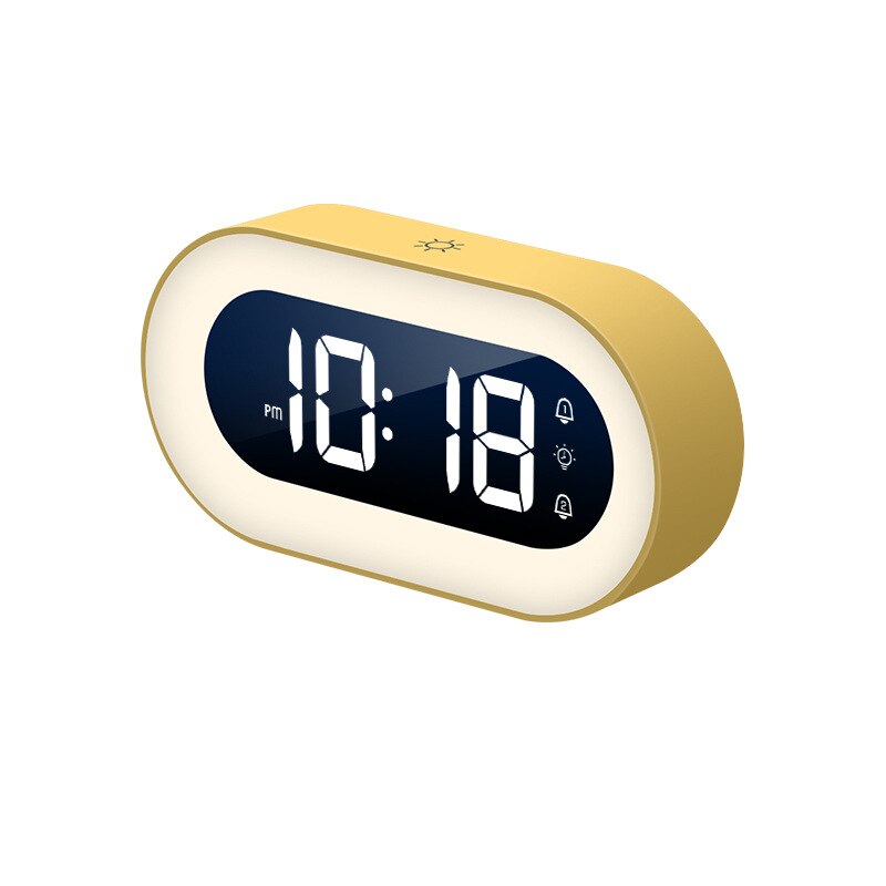Alarm Clock 5.7-Inch LED Dimmable Night Light