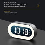 Alarm Clock 5.7-Inch LED Dimmable Night Light