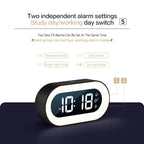 Alarm Clock 5.7-Inch LED Dimmable Night Light