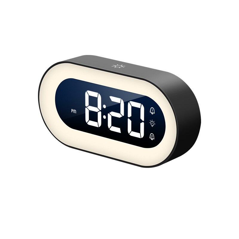 Alarm Clock 5.7-Inch LED Dimmable Night Light