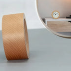 Alarm Clock Silent Movement Beech Wood Case