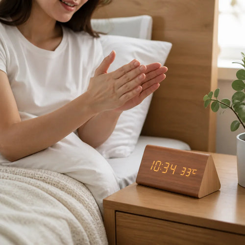 Alarm Clock Voice-Activated LED Battery & USB