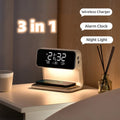 Alarm Clock Wireless Charging & Touch Dimmable Night Light