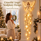 Angel Wall Decor Cascading LED Star Lights Warm White