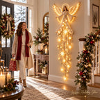 Angel Wall Decor Cascading LED Star Lights Warm White