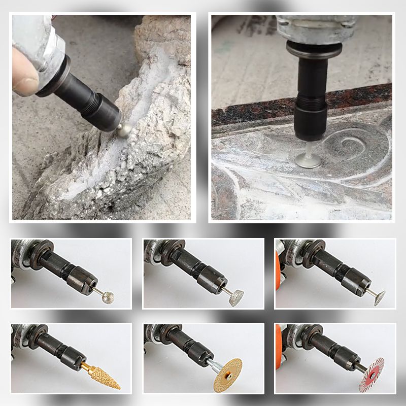 Angle Grinder Adapter Solid Metal Dual Clamps