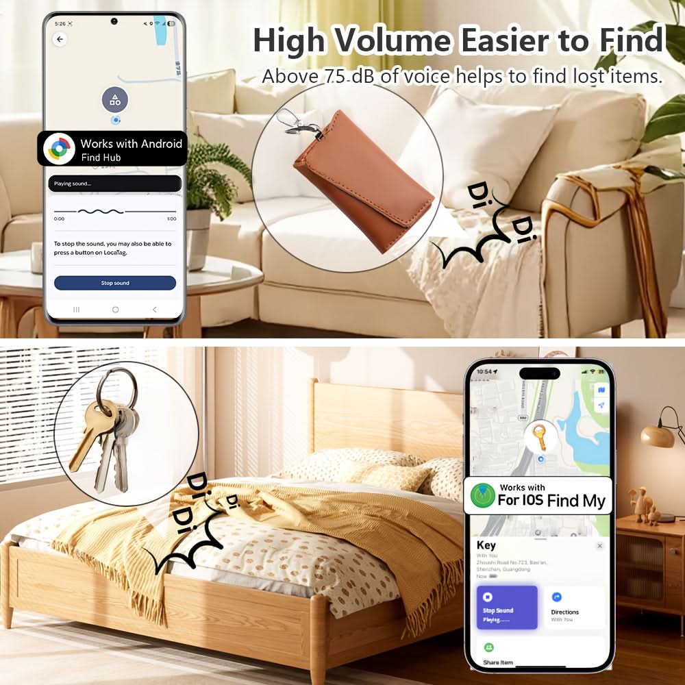 Anti-Loss Tracker Dual-System iOS & Android Compact