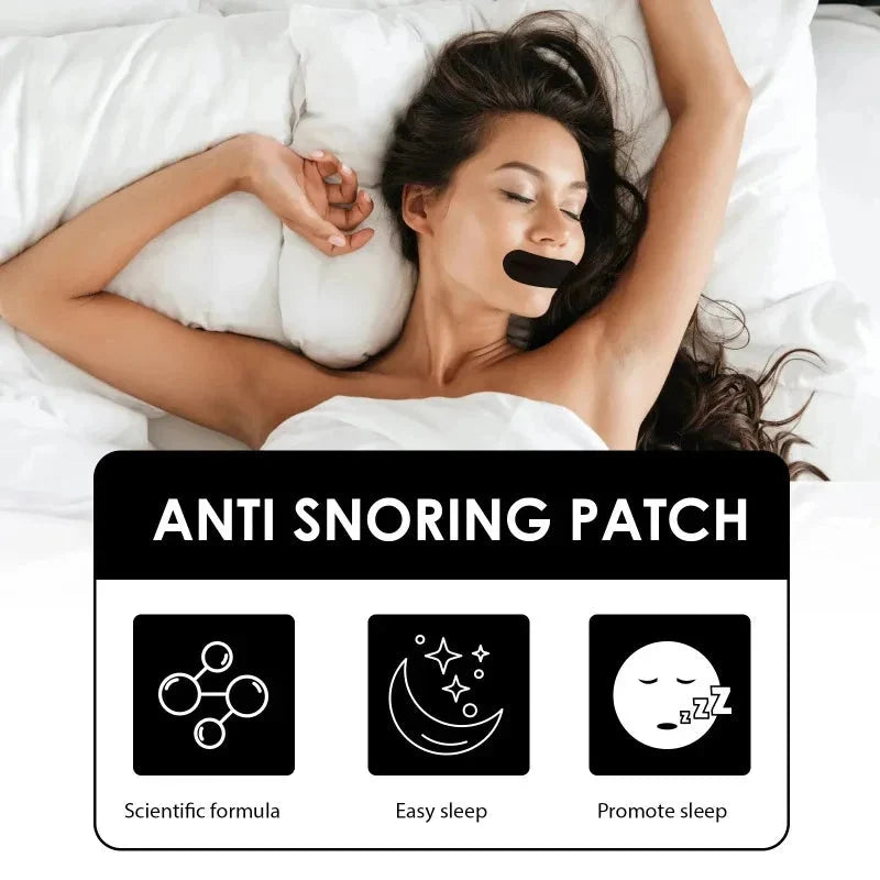 Anti-Snoring Strips Breathable Textile & Gentle Adhesive 30 Count