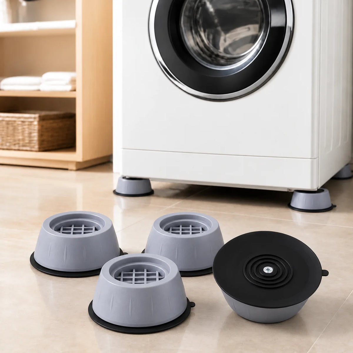 Anti-Vibration Pads Recessed Non-Slip Set of 4