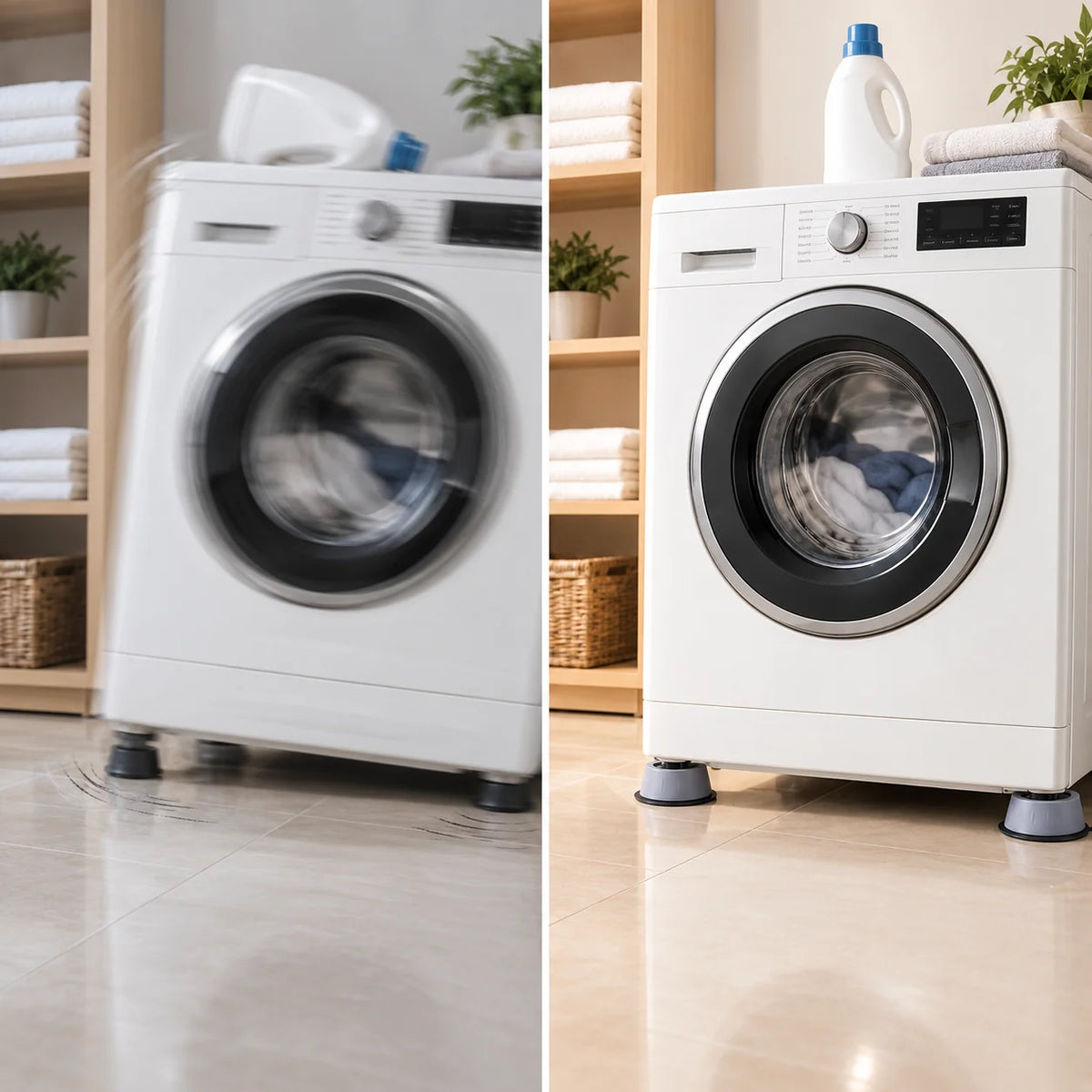 Anti-Vibration Pads Recessed Non-Slip Set of 4