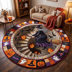 Area Rug 3D Pumpkin & Lantern Design Soft Durable Material