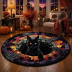 Area Rug 3D Pumpkin & Lantern Design Soft Durable Material