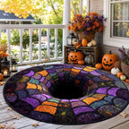 Area Rug 3D Pumpkin & Lantern Design Soft Durable Material