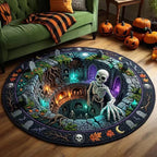 Area Rug 3D Pumpkin & Lantern Design Soft Durable Material