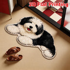 Area Rug Dog Print Soft & Easy-Clean