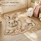 Area Rug Dog Print Soft & Easy-Clean