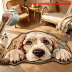 Area Rug Dog Print Soft & Easy-Clean