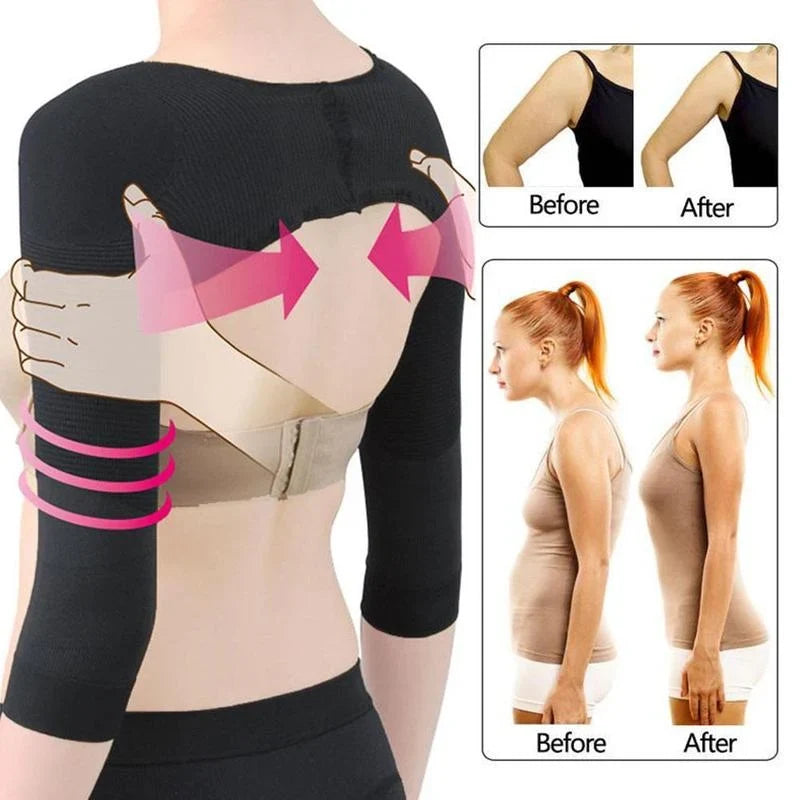 Arm Sleeves Compression Posture Support Seamless Fit