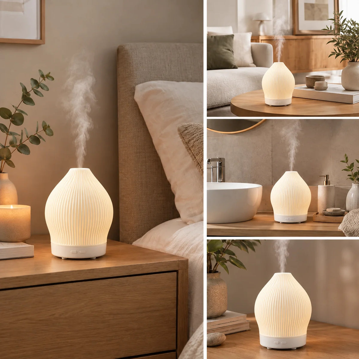 Aroma Diffuser Rose Quartz Nano Mist 200ml Tank