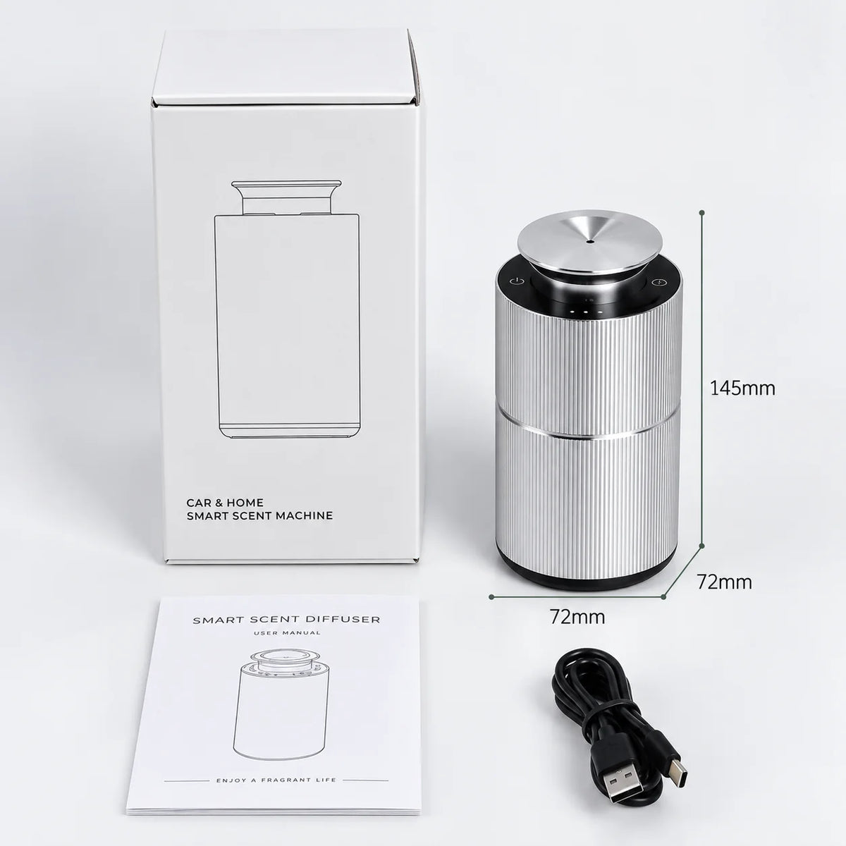 Aroma Diffuser USB-C Rechargeable Quiet Compact