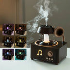 Aroma Diffuser Vintage Gramophone Rainwater Effect LED Mood Light
