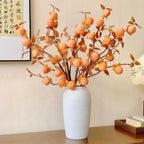 Artificial Apricot Branch Lifelike 25.6-Inch Home Decor