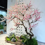 Artificial Cherry Blossom Tree Lifelike Low-Maintenance Stable Base