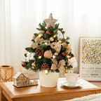 Artificial Christmas Tree Tabletop With String Lights