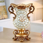 Artificial Flower Arrangement Silk Flowers Ornate Gold Vase