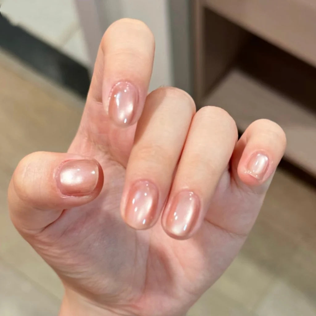 Artificial Nails Gel Glossy Cat Eye Finish