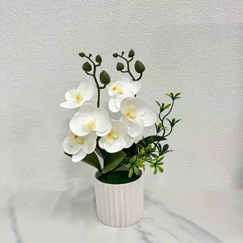 Artificial Orchid Bouquet Realistic Low-Maintenance Decor