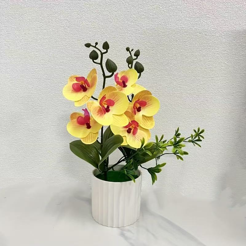 Artificial Orchid Bouquet Realistic Low-Maintenance Decor