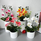 Artificial Orchid Bouquet Realistic Low-Maintenance Decor