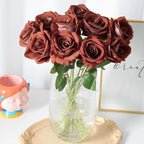 Artificial Rose Stem Realistic Silk Low-Maintenance Decor