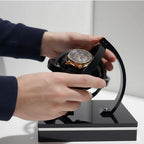 Automatic Watch Winder Quiet Motor Wooden Display Case