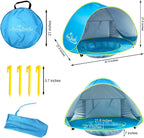 Baby Beach Tent Pop-Up UPF 50 Integrated Paddling Pool