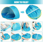 Baby Beach Tent Pop-Up UPF 50 Integrated Paddling Pool