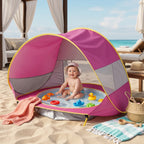 Baby Beach Tent Pop-Up UPF 50 Integrated Paddling Pool