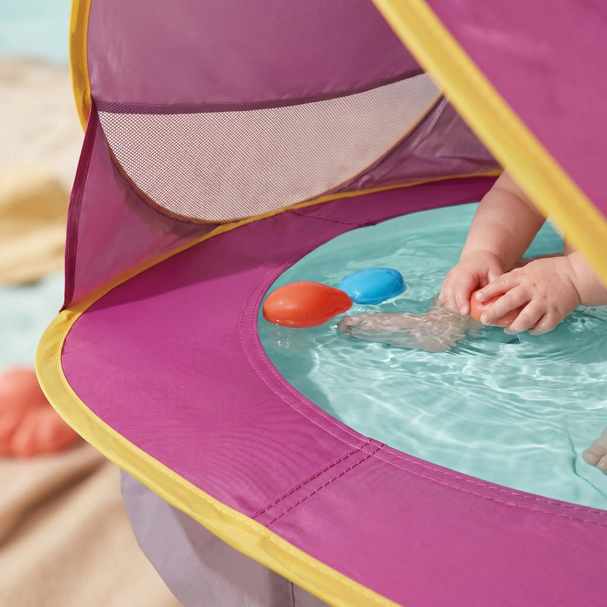 Baby Beach Tent Pop-Up UPF 50 Integrated Paddling Pool