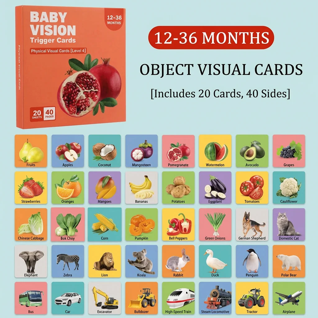 Baby Learning Flash Cards Color Recognition & Categorization