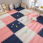 Baby Play Mat 12 Piece Interlocking Shock-Absorbing Non-Toxic Foam