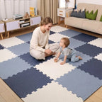 Baby Play Mat 12 Piece Interlocking Shock-Absorbing Non-Toxic Foam