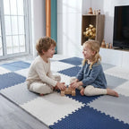 Baby Play Mat 12 Piece Interlocking Shock-Absorbing Non-Toxic Foam