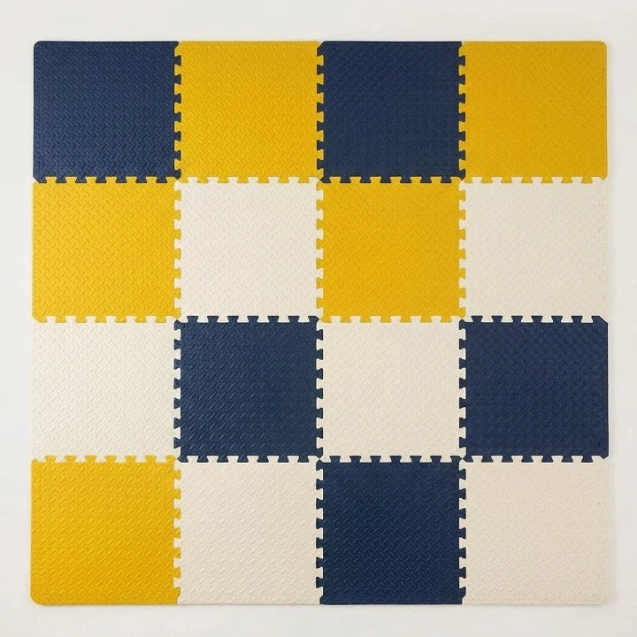 Baby Play Mat 12 Piece Interlocking Shock-Absorbing Non-Toxic Foam