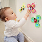 Baby Spinner Toy BPA-Free Push-to-Spin Set of 3