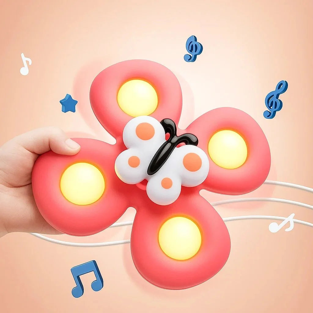 Baby Spinner Toy BPA-Free Push-to-Spin Set of 3
