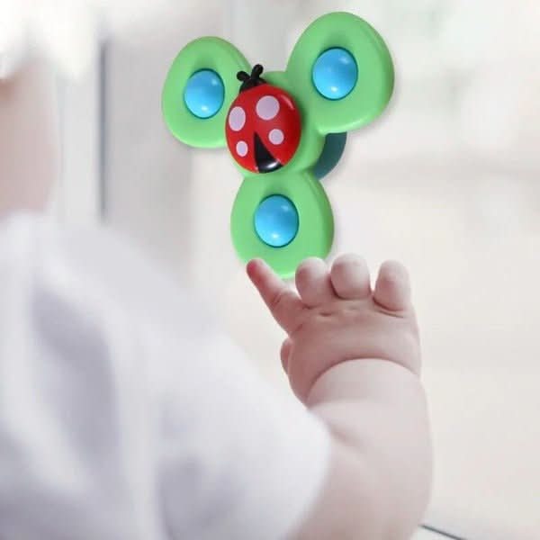 Baby Spinner Toy BPA-Free Push-to-Spin Set of 3