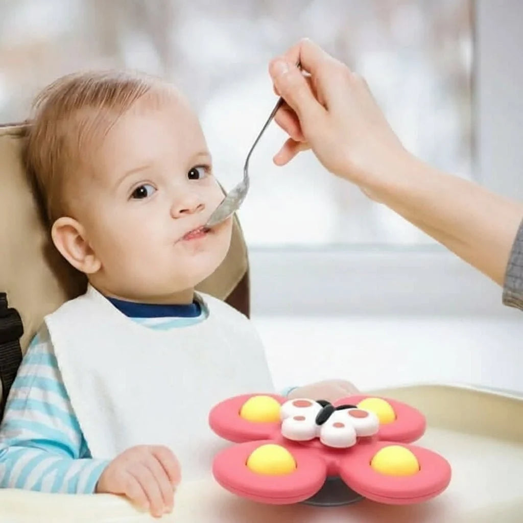 Baby Spinner Toy BPA-Free Push-to-Spin Set of 3